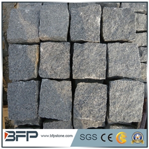 Gabbro Starry Night G8 Cobble Stone, Starry Night Granite Cube Stone for Paving, Black Granite Cube Stones