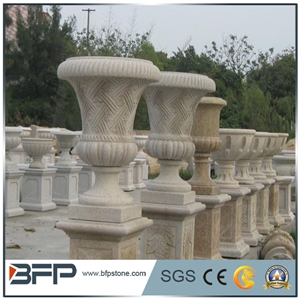 Granite Flower Pot, G682 Granite Flower Pot, Outdoor Planters, Exterior Flower Pots