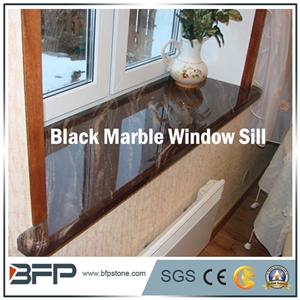 High End Black Marble Window Sill, Black Galaxi, Black Star,