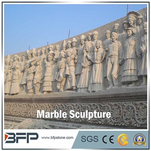 Human Marble Sculpture and Statues, Handcarved Sculpture for Landscape or Square Human Marble Sculpture and Statues, Handcarved Sculpture for Landscape or Square