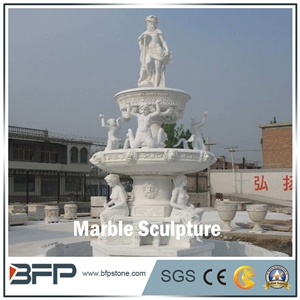 Marble Human Sculpture, Angel Sculpture, Handcarved Sculpture for Garden and Landscape Decoration