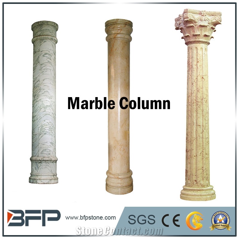 Marble Pillar, Marble Column, Roman Style for Interior and Exterior Decoration