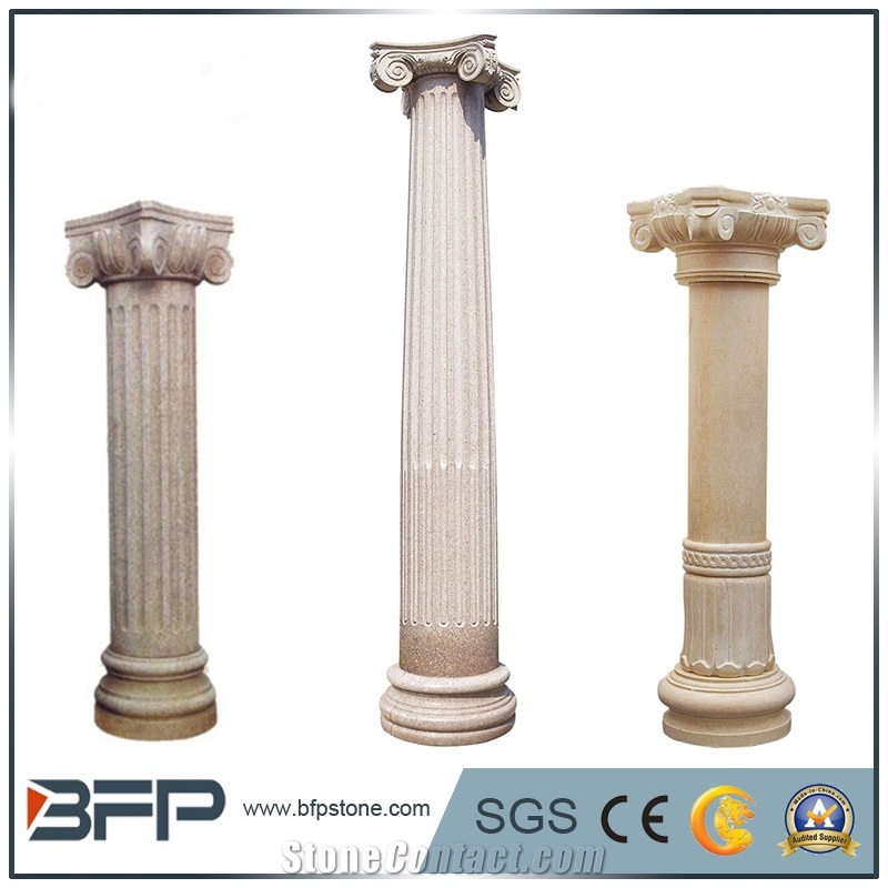 Marble Roman Pillar, Marble Roman Column for Exterior and Interior Decoration