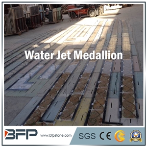 Waterjet Marble Border Line and Molding for High End Hotel Hall Floor or Wall Covering