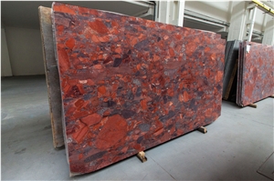 Rosso Marinace Granite Slabs Polish, 2cm