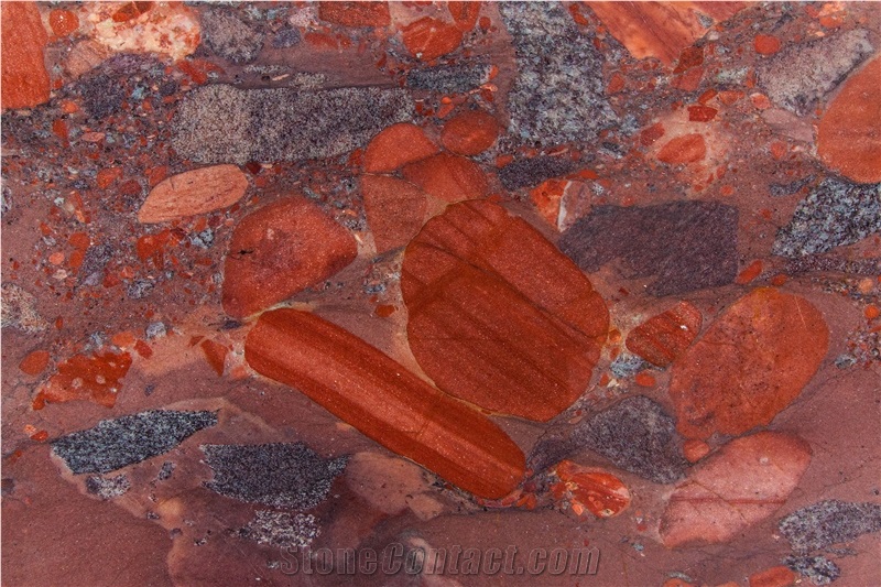 Rosso Marinace Granite Slabs Polish, 2cm