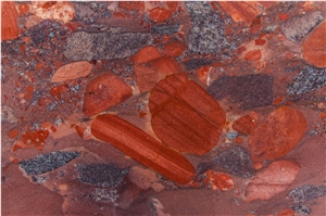 Rosso Marinace Granite Slabs Polish, 2cm