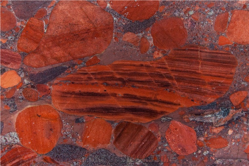 Rosso Marinace Granite Slabs Polish, 2cm