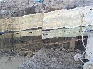 Iranian Multicolor Onyx Block