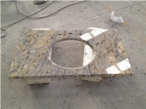 China Natural Stone Golden Crystal Granite Bathroom Countertop Bathroom Vanity Top ,China Yellow Granite High Polished Diamond Flowers Granite Stone China Natural Stone Golden Crystal Granite Bathroom Countertop Bathroom Vanity Top ,China Yellow Granite High Polished Diamond Flowers Granite Stone
