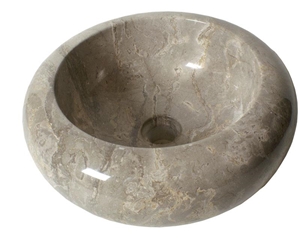 Grey Marble Stone Basin Ws009