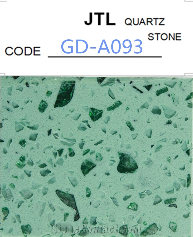 China Best Price and Service Green Golden Stone for Bathroom Solid Surface Countertop Best Nano Polishing Engineered