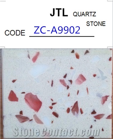 China Big Factory Quartz Tiles Slabs Floor Wall Red Zircon Stone Wine and Bar Countertops 3000*1600mm Thickness is 12mm to 30mm