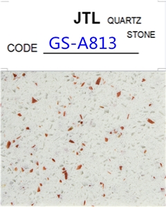 China Big Factory Quartz Tiles Slabs Floor Wall Red Zircon Stone Wine and Bar Countertops 3000*1600mm Thickness is 12mm to 30mm
