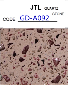 Golden Diamond Quartz Stone for Bathroom Vanity Countertops Solid Surface Tops