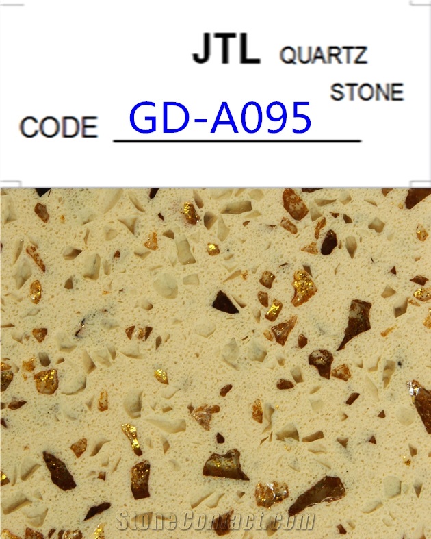 Golden Diamond Quartz Stone for Bathroom Vanity Countertops Solid Surface Tops