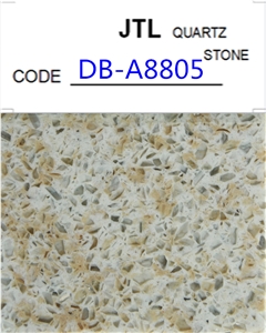 Golden Diamond Quartz Stone for Bathroom Vanity Countertops Solid Surface Tops