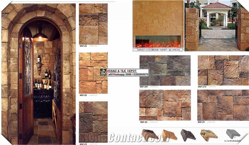China Manufactured Stone Veneer,Stacked Stone Veneer,Artifical Cultured Stone