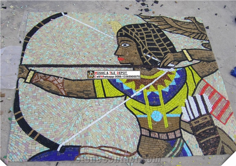 Floor Medallios,Glass Mosaic Medallions