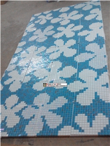 Glass Mosaic for Swimming Pool, Swimming Pool Pattern Design