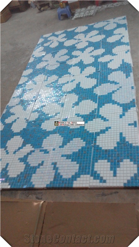 Glass Mosaic Medallion Pattern,Mosaik Tile
