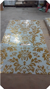 Glass Mosaic Medallion Pattern,Mosaik Tile