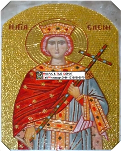 Gold Mosaic Mural Pattern for Church,China Gold Mosaic