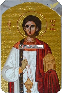 Gold Mosaic Mural Pattern for Church,China Gold Mosaic