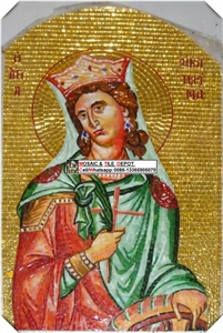 Gold Mosaic Mural Pattern for Church,China Gold Mosaic