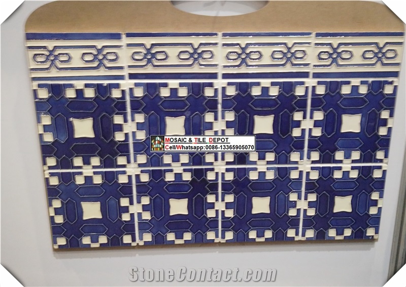 Hand Painted Kitchen Tile,Kitchen Wall Tile, Wall Murals,Islamic Pattern Tile