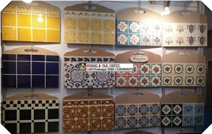 Handmade Tile,Hand Painted Wall Tile, Ceramic Pattern Tile,Kitchen Tile