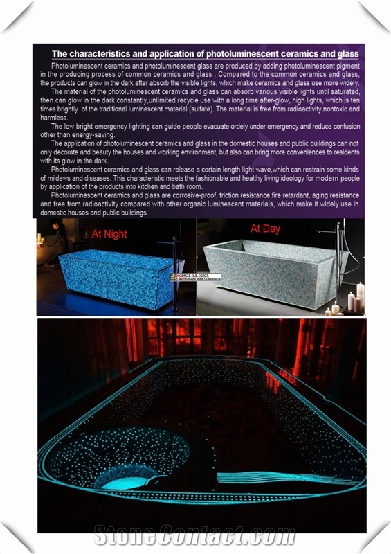 Luminous Mosaic,Glow Mosaic,Glass Mosaic for Swimming Pool