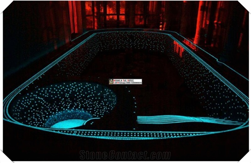 Luminous Mosaic,Glow Mosaic,Glass Mosaic for Swimming Pool
