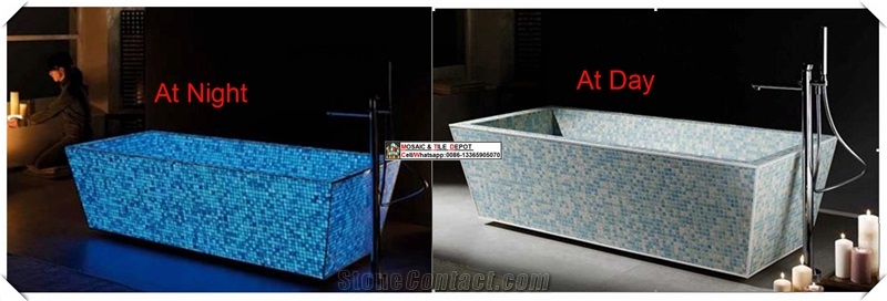 Luminous Mosaic,Glow Mosaic,Glass Mosaic for Swimming Pool