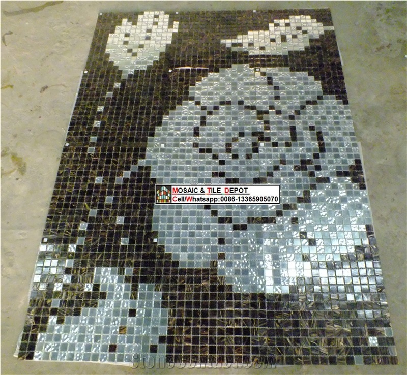 Mosaic Medallions,Crystal Mosaik Mural,Glass Mosaik, Mosaik Tile
