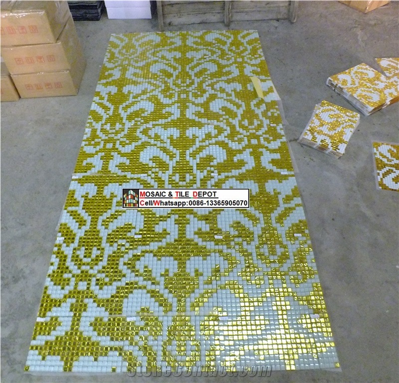 Mosaic Medallions,Crystal Mosaik Mural,Glass Mosaik, Mosaik Tile