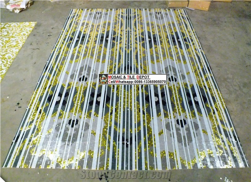 Mosaic Medallions,Mosaic Murals, Mosaic Pattern,Glass Mosaic Tile,Wall Mosaic