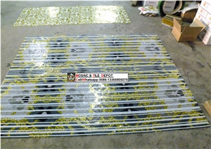 Mosaic Medallions,Mosaic Murals, Mosaic Pattern,Glass Mosaic Tile,Wall Mosaic