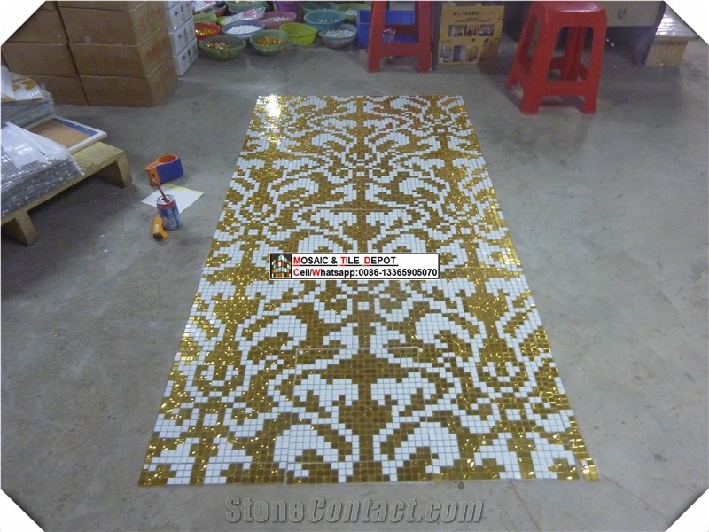 Mosaic Medallions,Mosaic Pattern for Wall and Floor, for Spa,For Swimming Pool