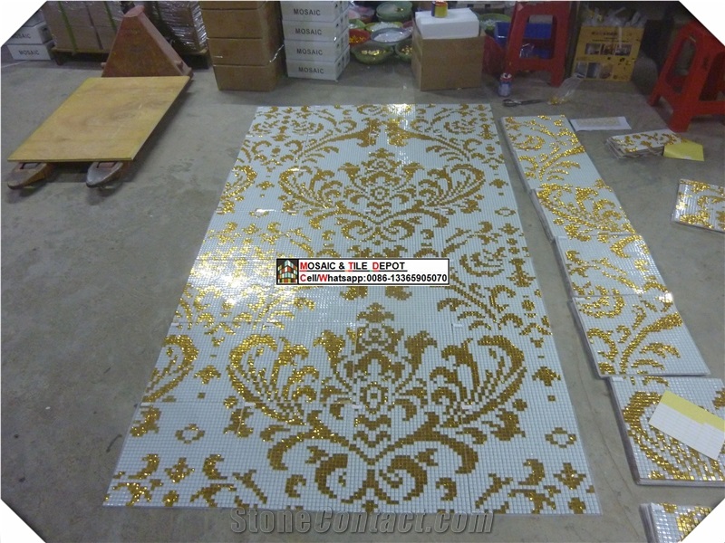 Mosaic Medallions,Mosaic Pattern for Wall and Floor, for Spa,For Swimming Pool
