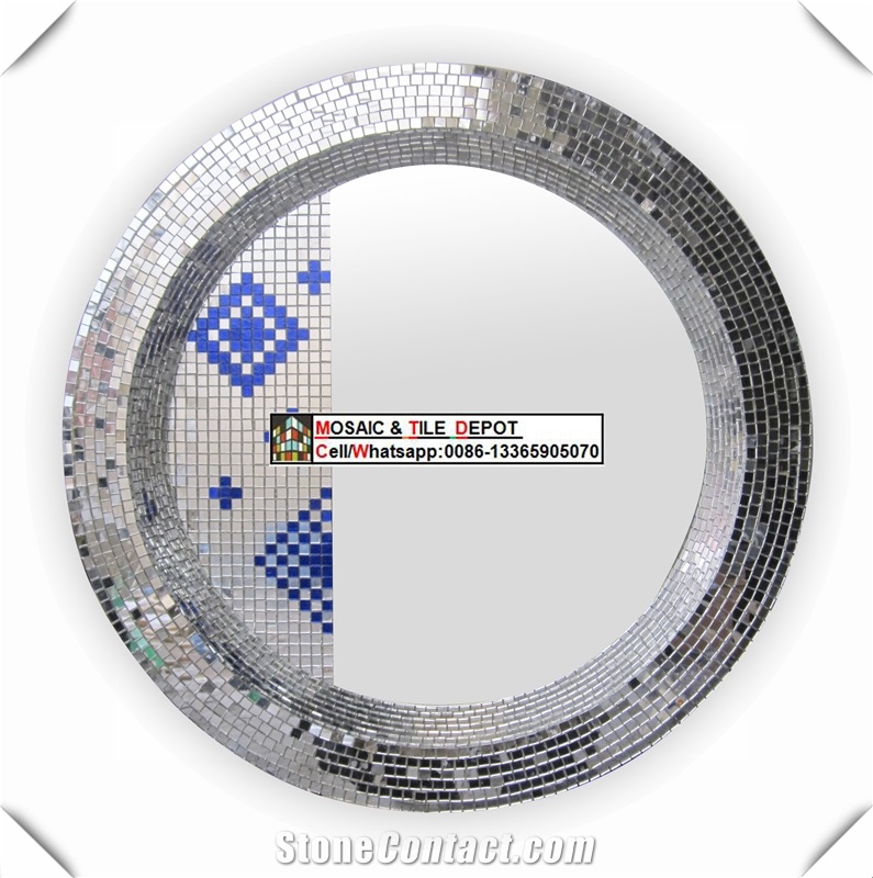 Mosaic Mirror,Mosaic Frame,Mirror Frame,Glass Mosaic Mirror