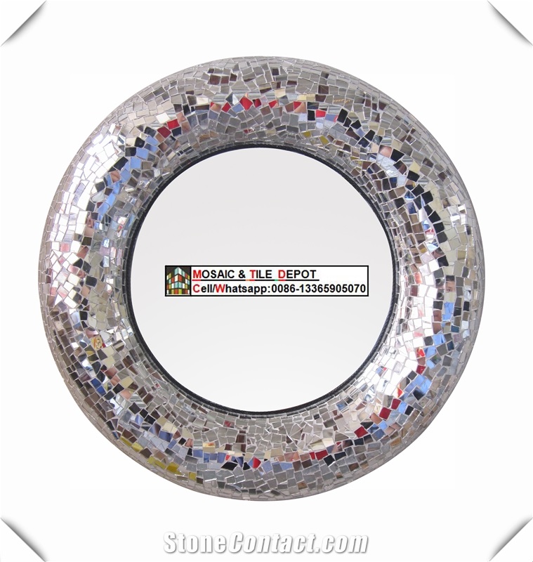 Mosaic Mirror,Mosaic Frame,Mirror Frame,Glass Mosaic Mirror