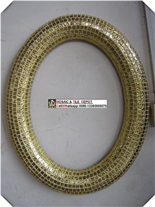 Mosaic Mirror,Mosaic Frame,Mirror Frame,Glass Mosaic Mirror