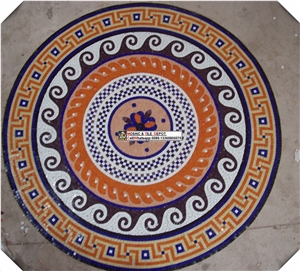 Poold Mosaic Pattern,Round Mosaic Medallions for Pool