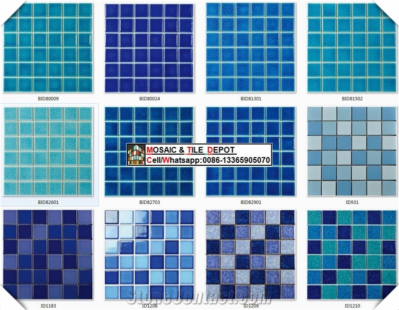 Porcelain Mosaic for Swimming Pool,Pool Decks,Poold Borders