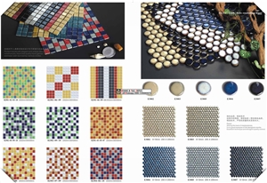 Round Penny Porcelain Mosaic,Penny Mosaic Tile