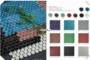 Round Penny Porcelain Mosaic,Penny Mosaic Tile
