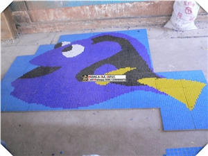 Swimming Pool Fish Design, Pool Mosaic Design