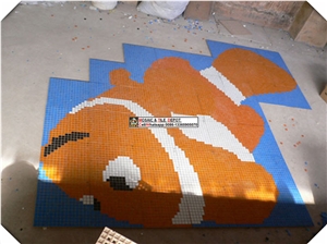 Swimming Pool Fish Design, Pool Mosaic Design