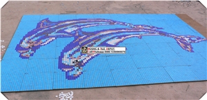 Swimming Pool Fish Design, Pool Mosaic Design